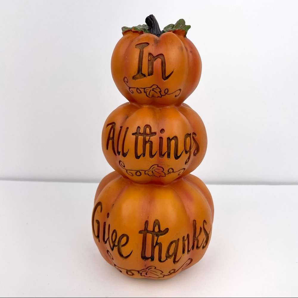 Fall/ Thanksgiving Stacked Pumpkin Decor -NEW